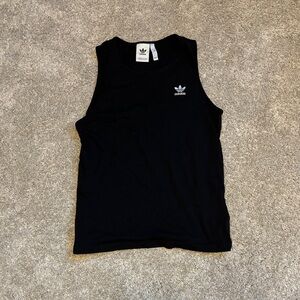 Adidas Black Sleeveless Top with Logo